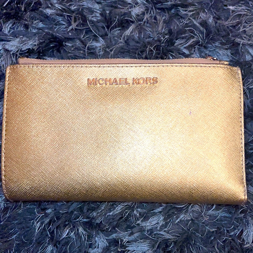 Michael Kors Gold Wallet